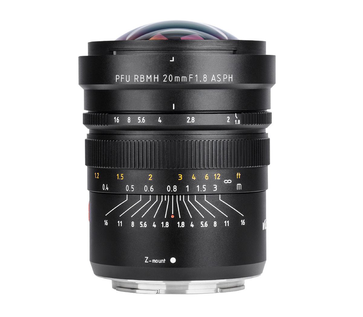 VILTROX PFU RBMH ASPH Zマウント用 Z6 単焦点レンズ F1.8 広角レンズ 20mm Nikon Zマウント  パノラマ撮影に最適 マニュアルフォーカス フルサイズ ニコン ミラーレス一眼カメラ対応 交換レンズ