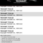 TCS-04 ファームウェアアップデート: Ver.6.0.0